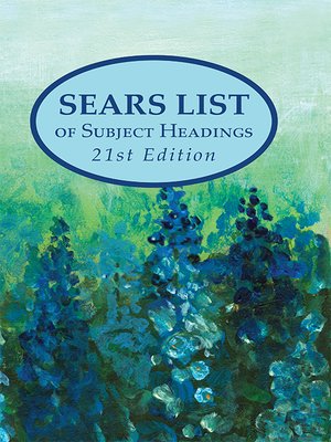 cover image of Sears List of Subject Headings, 21st Edition
